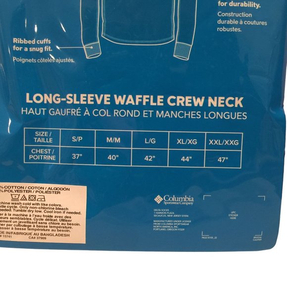 Columbia Men's Sleepwear Crew Neck Size Large Light Gray Chest 42" - Picture 3 of 3